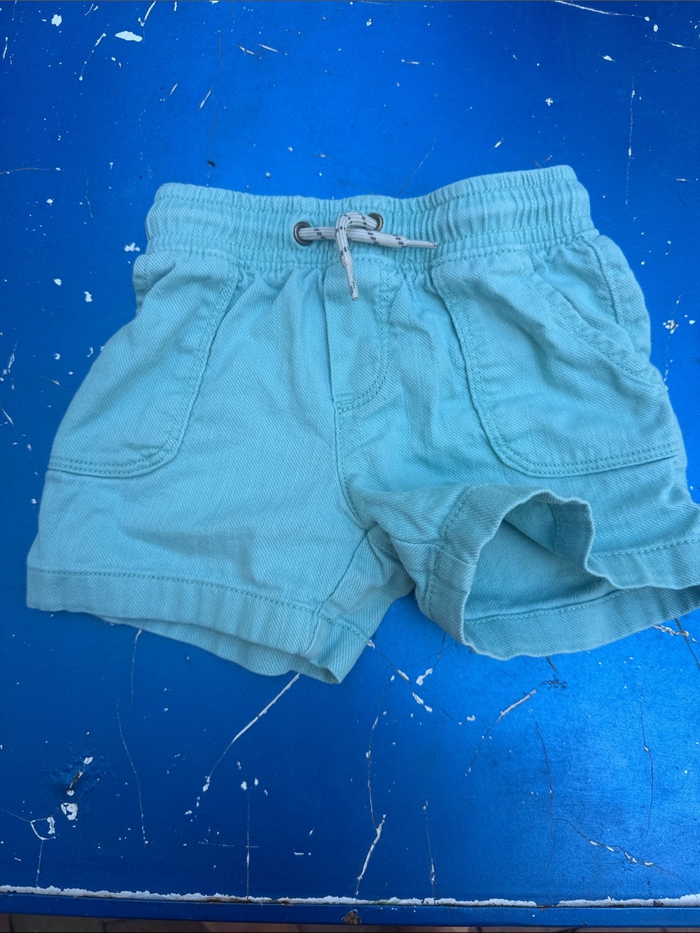 Carter's Light Teal Pull-On Shorts